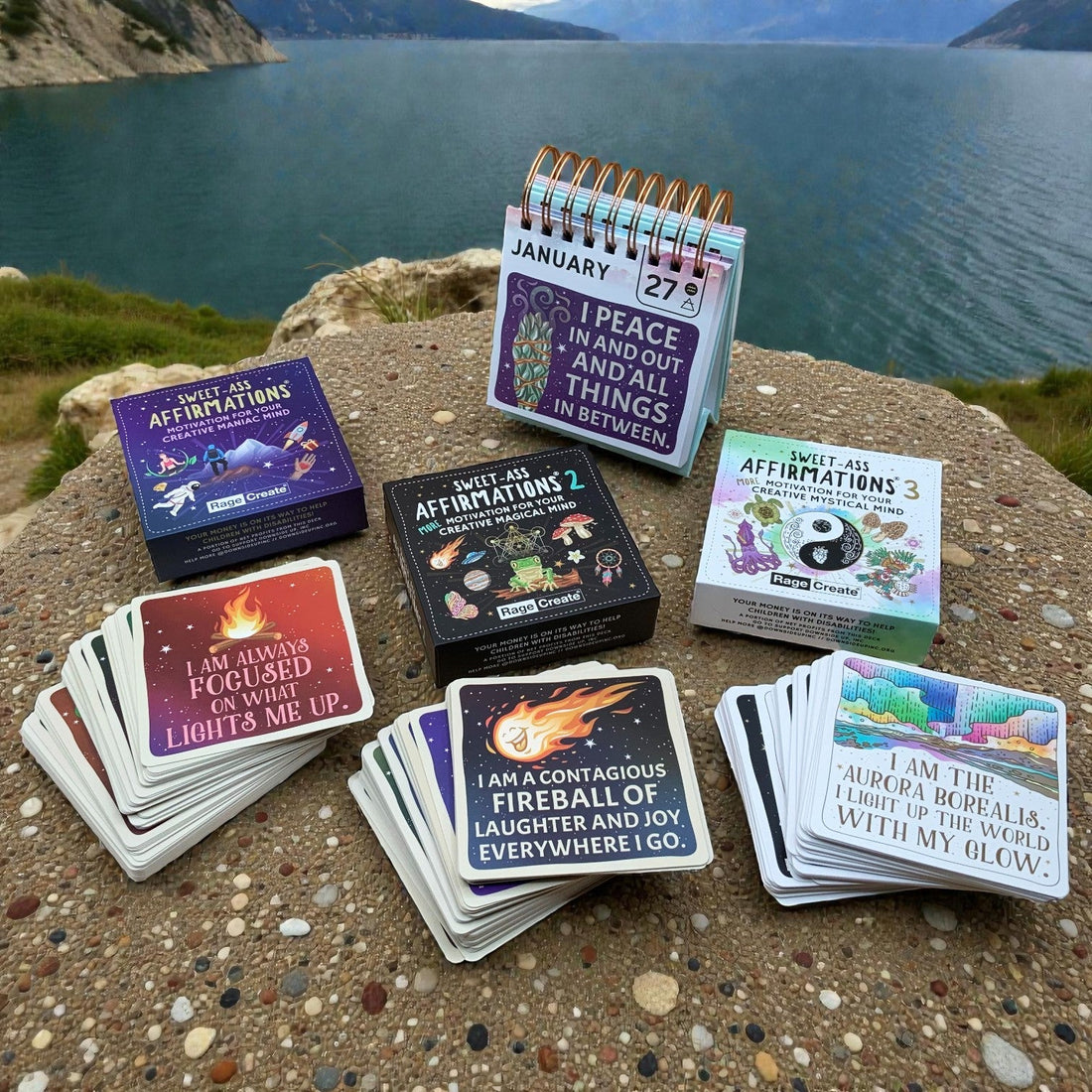 affirmation card spread