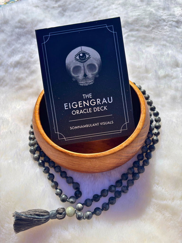 Grey Labradorite Mala + Eigengrau Oracle Deck (1 of 1)