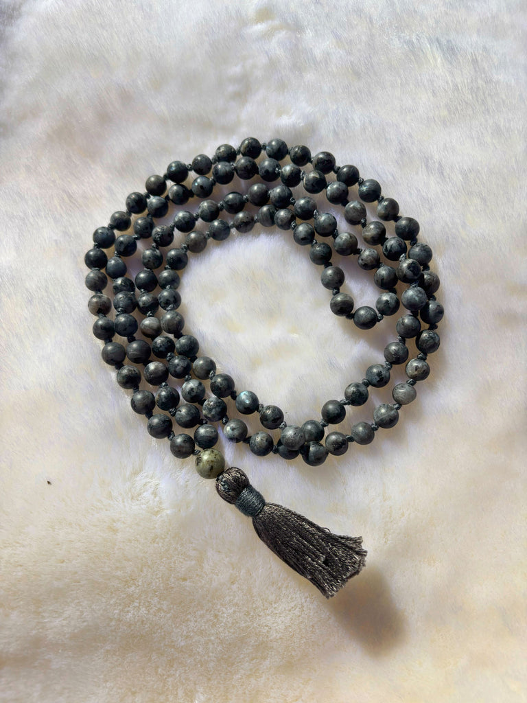 Grey Labradorite Mala + Eigengrau Oracle Deck (1 of 1)