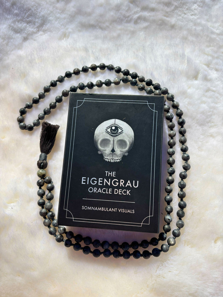 Grey Labradorite Mala + Eigengrau Oracle Deck (1 of 1)