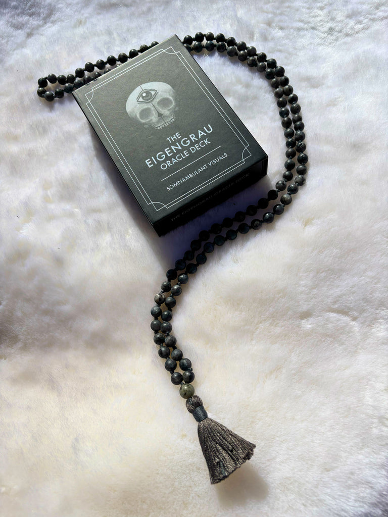 Grey Labradorite Mala + Eigengrau Oracle Deck (1 of 1)