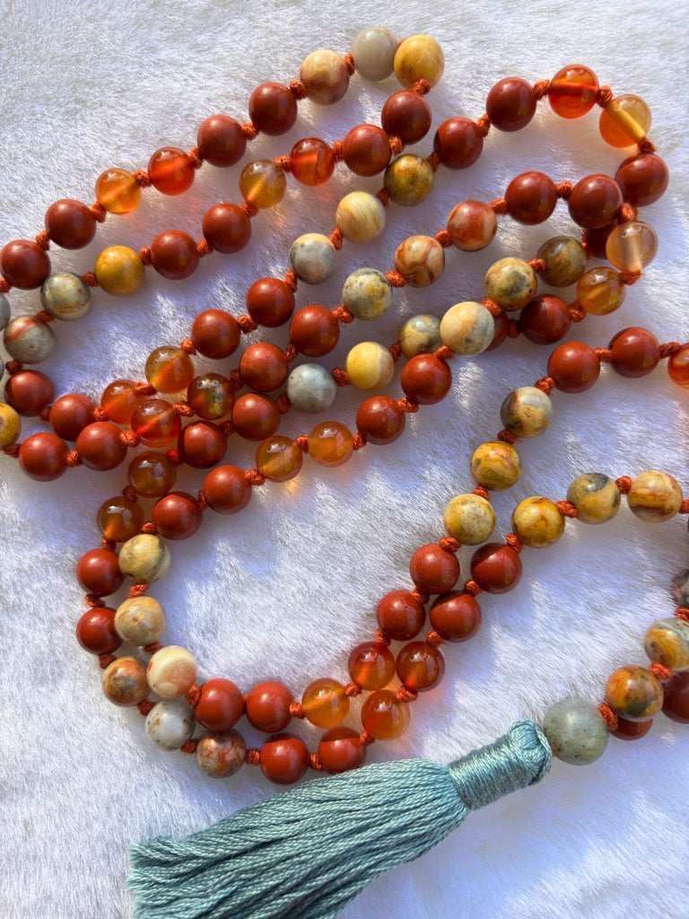 The Abundance Mala (1 of 1)+ Beasties Oracle Deck