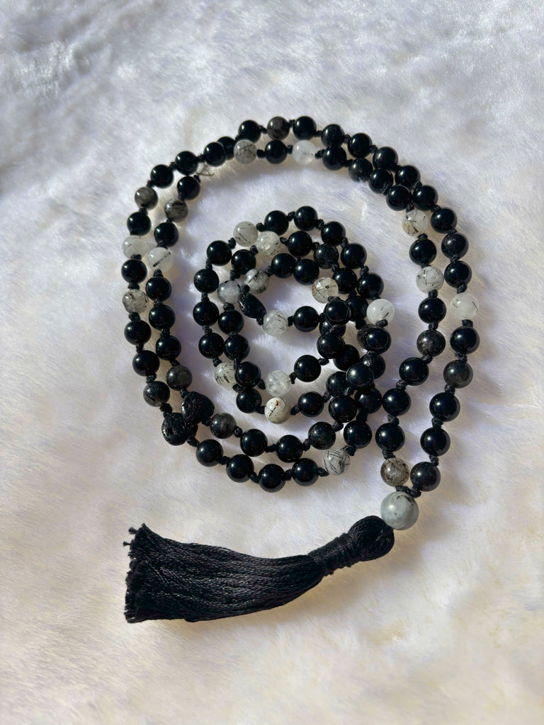 Black Tibetan Mala + Eigengrau Oracle Deck (1 of 1)