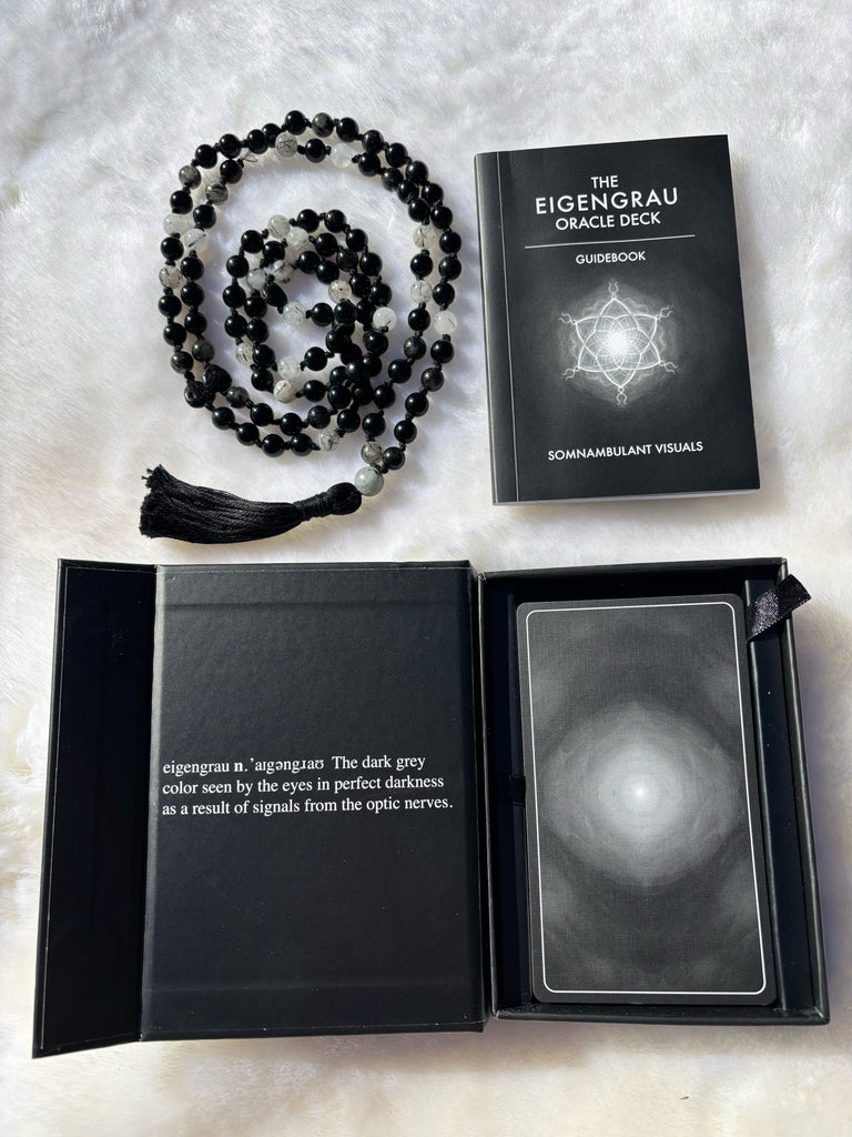 Black Tibetan Mala + Eigengrau Oracle Deck (1 of 1)