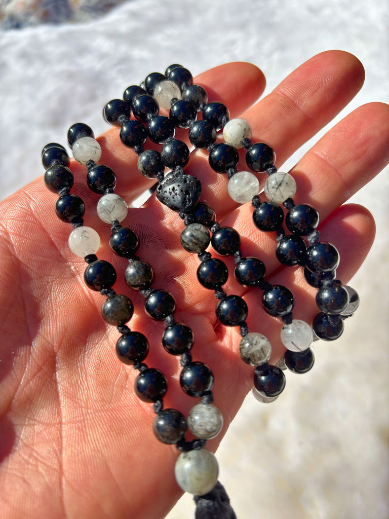 Black Tibetan Mala + Eigengrau Oracle Deck (1 of 1)