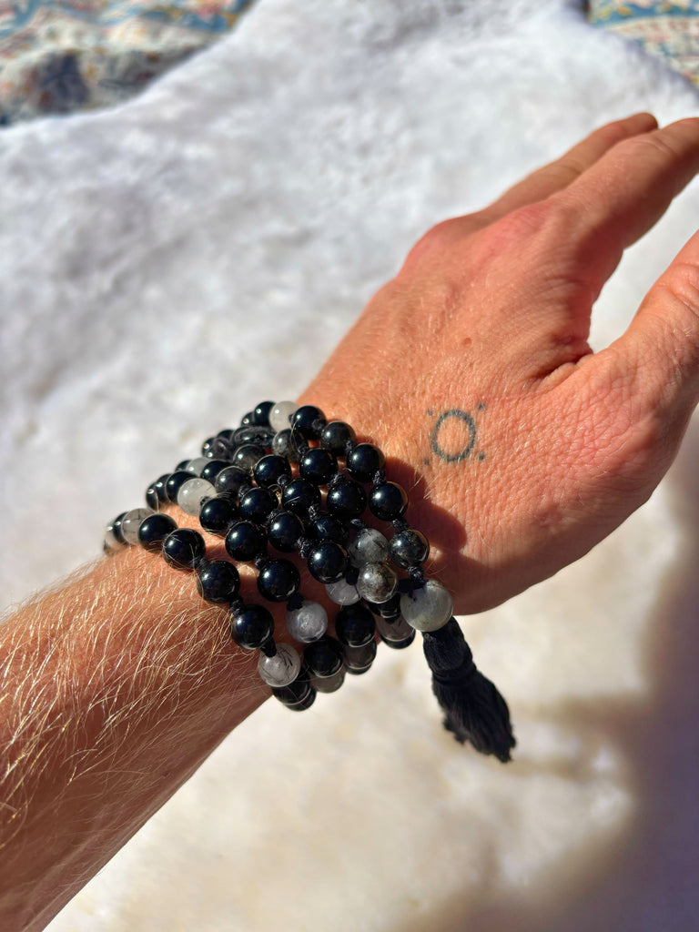 Black Tibetan Mala + Eigengrau Oracle Deck (1 of 1)