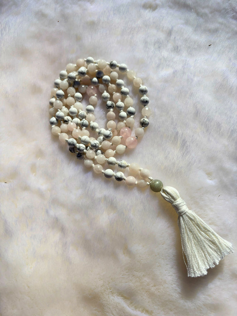 White Harmonizer Mala + Eigengrau Oracle Deck (1 of 1)