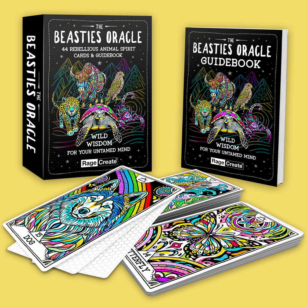 The Beasties Oracle Deck: 44 Rebellious Animal Spirit Cards & Guidebook - ragecreate.com