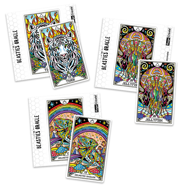 Beasties Oracle Stickers 3-Pack (Trippy Edition)