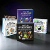 Collection of 'Sweet-Ass Affirmations' decks and calendars on a dark surface