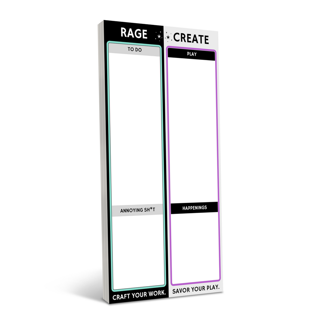 To do list notepad with to do on one side and play on the other