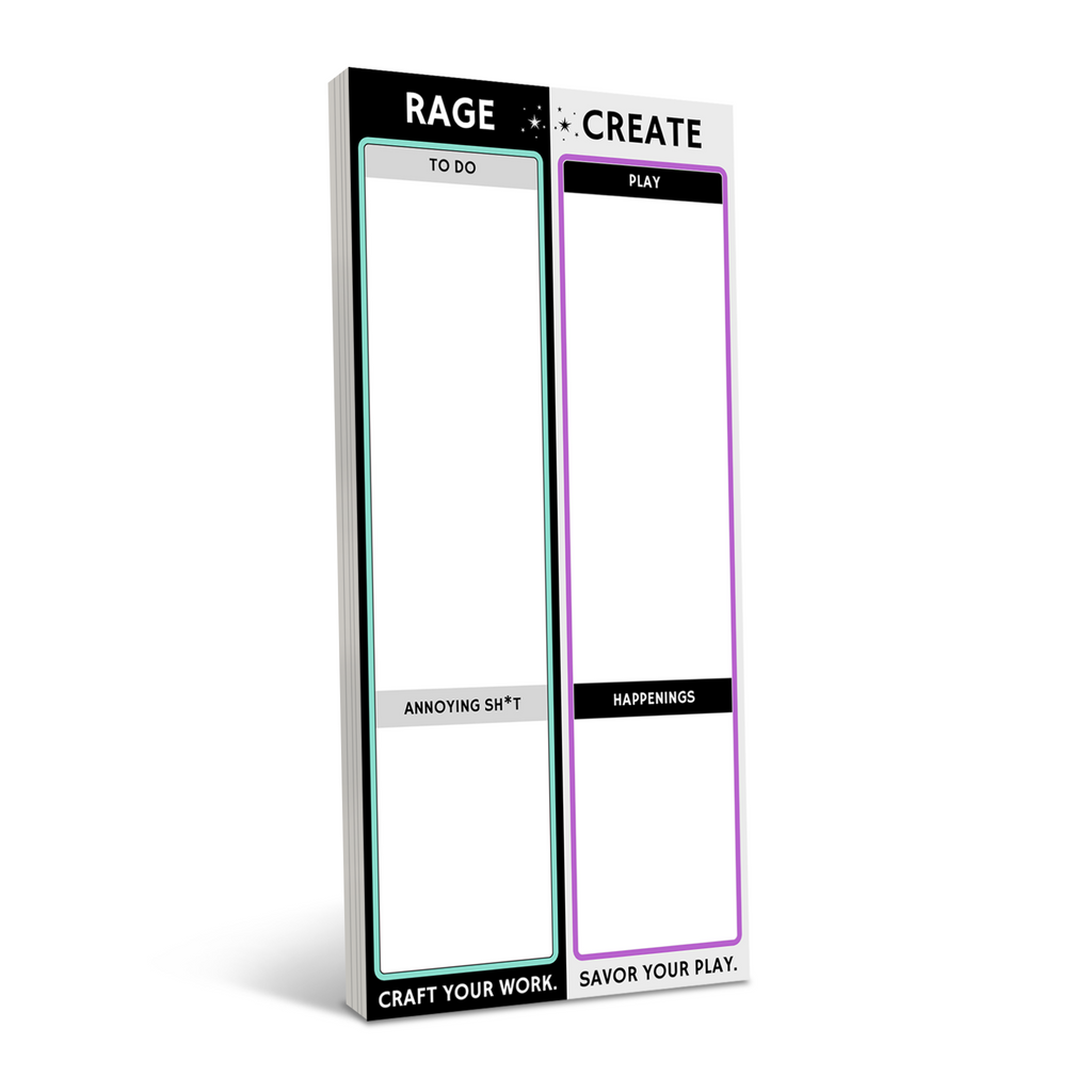 To do list notepad with to do on one side and play on the other
