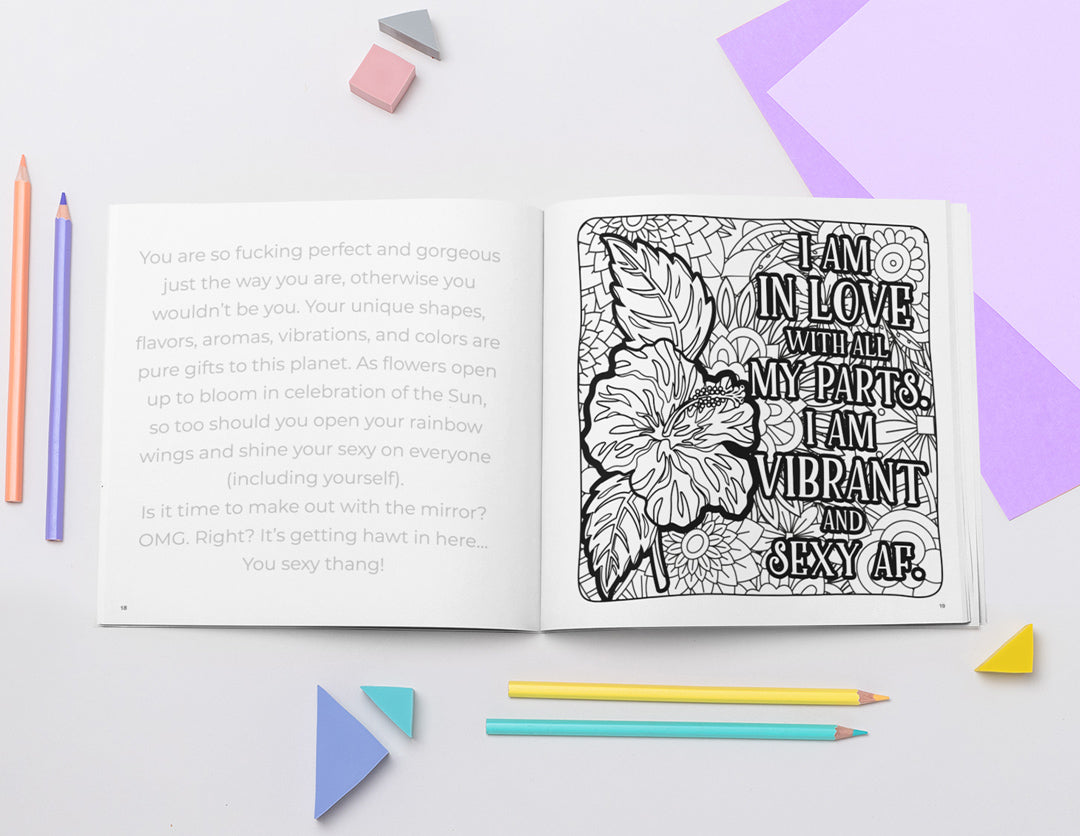 Sweet-Ass Affirmations Coloring Book Bundle