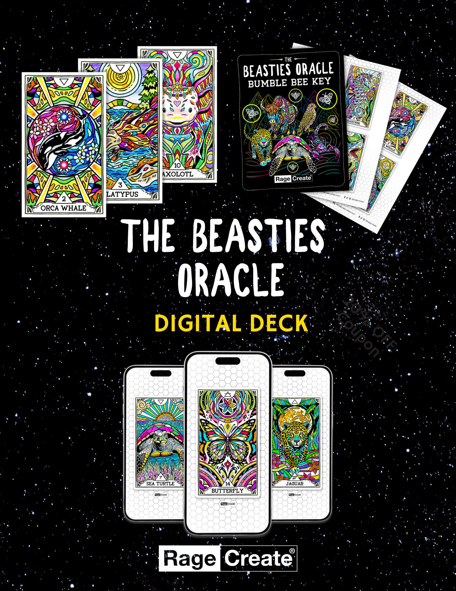 The Beasties Digital Oracle Deck - ragecreate.com