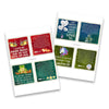 Two white cards displaying colorful affirmation cards from the Sweet Ass Affirmations deck, featuring vibrant designs with heart-eyed dragon, moon balloons, unicorn, and frog characters on deep jewel-