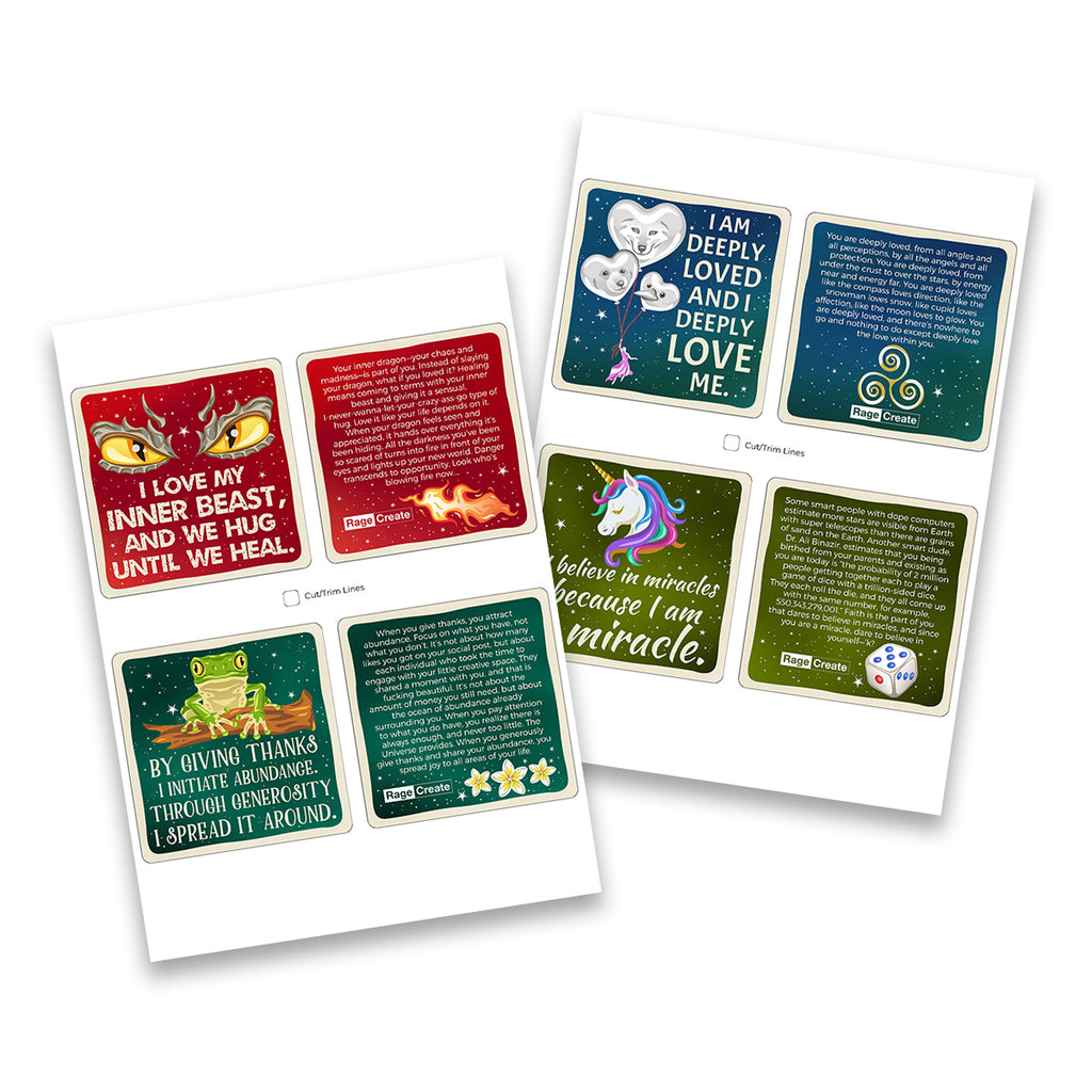 Sweet-Ass Affirmations 2 Digital Deck Pack